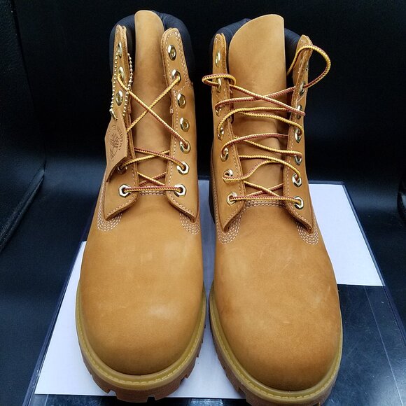 Timberland 6'' Premium Men's Boots Wheat Nubuck Size 8 - Yellow #TB010061 NEW! - Picture 3 of 13